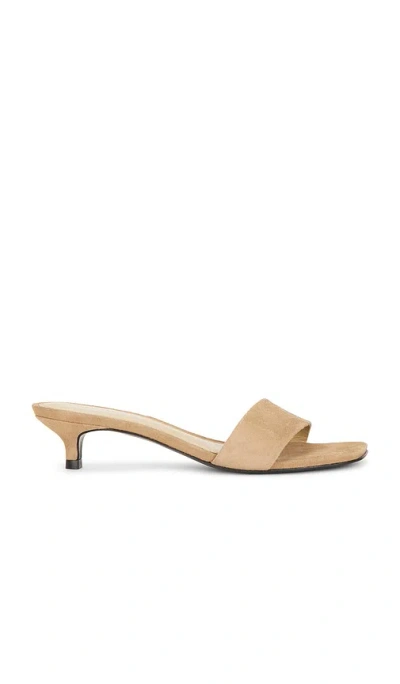 Black Suede Studio Avery 35 Mule In Neutral
