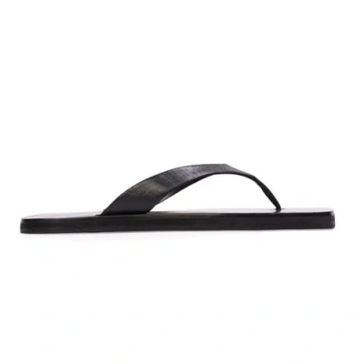 Black Suede Studio Bae Flip Flop Sandal