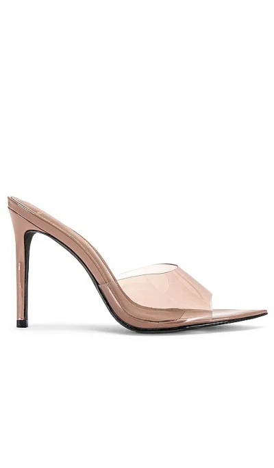 Black Suede Studio Bella Mule Sandal In Taupe