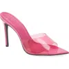 Black Suede Studio Bella Sandal In Berry Patent Leather