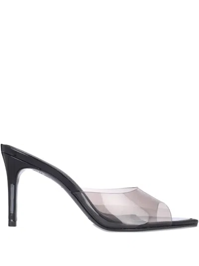 Black Suede Studio Belle Heeled Sandals In Black