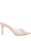 Black Suede Studio Belle Point-toe Heeled Sandals In Pink