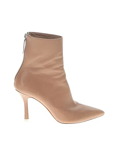 Pre-owned Black Suede Studio Boots In Brown