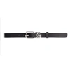 Black Suede Studio Boyfriend Belt In Black/silver