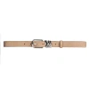 Black Suede Studio Boyfriend Belt In Sand