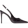 Black Suede Studio Branca 100 Slingback Pump