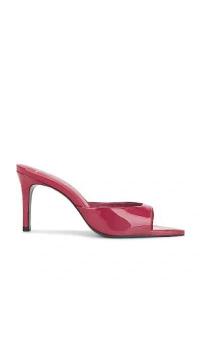 Black Suede Studio Brea 80 Mule In Cerise