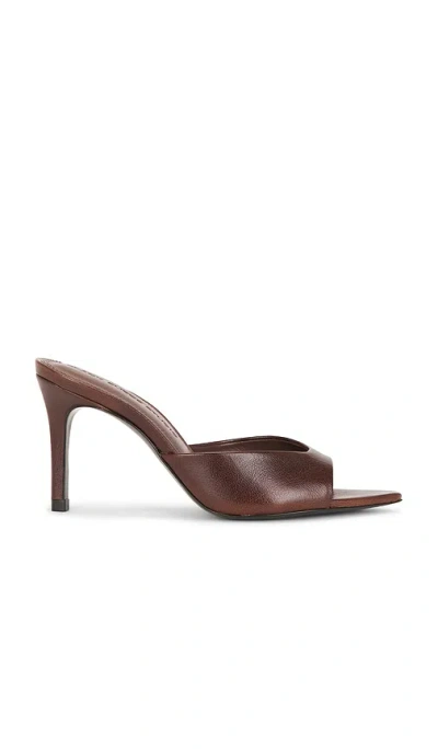 Black Suede Studio Brea 80 Mule In Brown