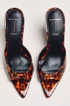 Black Suede Studio Brea 80 Mule Heels In Brown