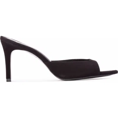 Black Suede Studio Brea 80 Suede Mule
