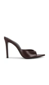 Black Suede Studio Brea Mule In Brown