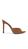 Black Suede Studio Brea Mule In Brown