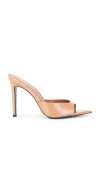 Black Suede Studio Brea Mule In Orange