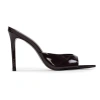 Black Suede Studio Brea Patent Mule In Black