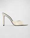 Black Suede Studio Bella Mule In Coconut Patent Leather
