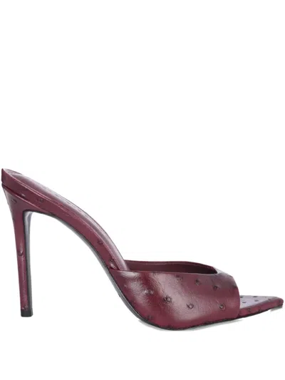 Black Suede Studio Brea Point-toe Sandals In Burgundy