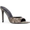 Black Suede Studio Brea Pointed Toe Sandal In Ash Distressed