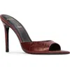 Black Suede Studio Brea Pointed Toe Sandal In Red