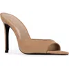 Black Suede Studio Brea Pointed Toe Sandal In Sand Suede