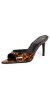Black Suede Studio Brea Sandals 80mm Tortoise Patent Leather In Tortoise Patent Leather