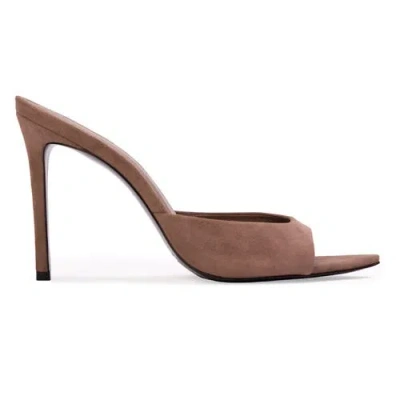 Black Suede Studio Brea Suede Mule In Multi