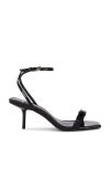 Black Suede Studio Rumi 100 Ankle Strap Sandal In 블랙