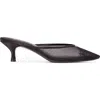 Black Suede Studio Cara 50 Mesh Mule