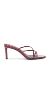 Black Suede Studio Carla 65 Mule In Burgundy