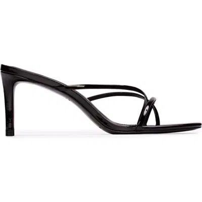 Black Suede Studio Carla 65 Patent Sandal In Multi