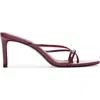 Black Suede Studio Carla 65 Patent Sandal In Burgundy