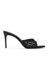 Black Suede Studio Celeste Lace Mules In Multi