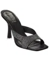 Black Suede Studio Charlie Leather Sandal In Black