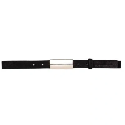 Black Suede Studio City Belt