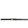 Black Suede Studio Crown Belt In Black/gold