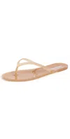 Black Suede Studio Crystal Jelly Flip Flops Terracotta In Gold