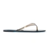 Black Suede Studio Crystal Sandal In Gold