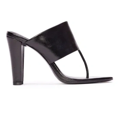 Black Suede Studio Dana 95 Thong Sandal