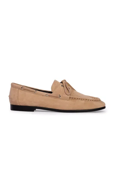 Black Suede Studio Davy Boatshoe