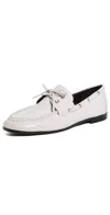 Black Suede Studio Davy Flats Coconut Leather In Coconut Leather