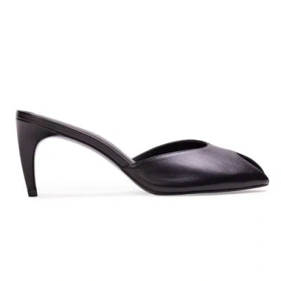 Black Suede Studio Dovie 70 Leather Mule