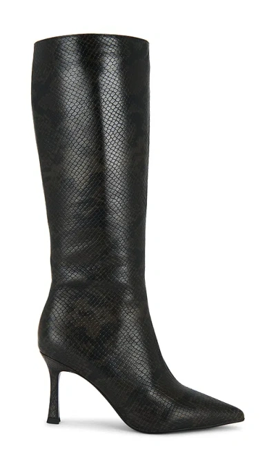 Black Suede Studio Draya 80 Boot In Black