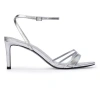 Black Suede Studio Miley Metallic Leather Sandals In Animal Print