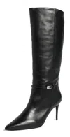 Black Suede Studio Elo Boots 80mm Black Leather In Black