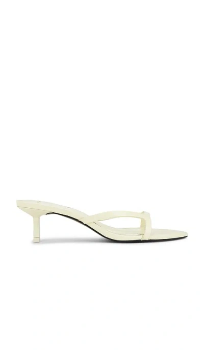 Black Suede Studio Emilia 50 Kitten Heel In Lemon