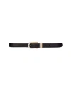Black Suede Studio Erin Leather Belt In Black