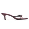 Black Suede Studio Fae 50 Sandal In Burgundy