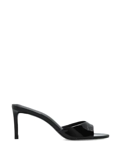 Black Suede Studio Freddie Open-toe Sandals In Black