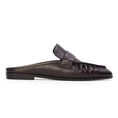 Black Suede Studio Gabby Loafer