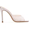 Black Suede Studio Geni 100 Mule In White