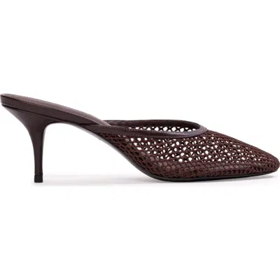 Black Suede Studio Giuly 65 Mule In Brown